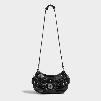 Buckle Detail Shoulder Bag