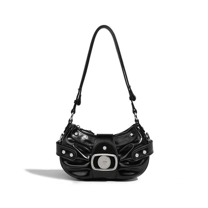 Buckle Detail Shoulder Bag