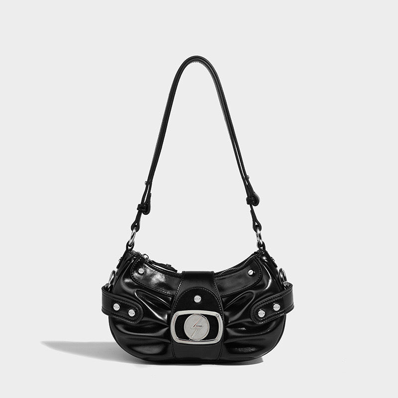 Buckle Detail Shoulder Bag