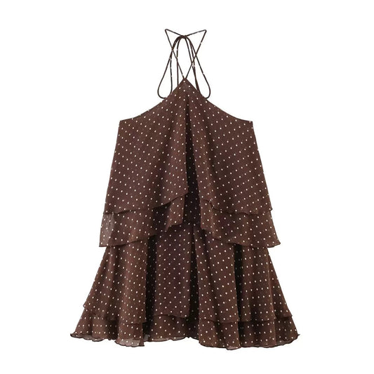Mocha mini dress