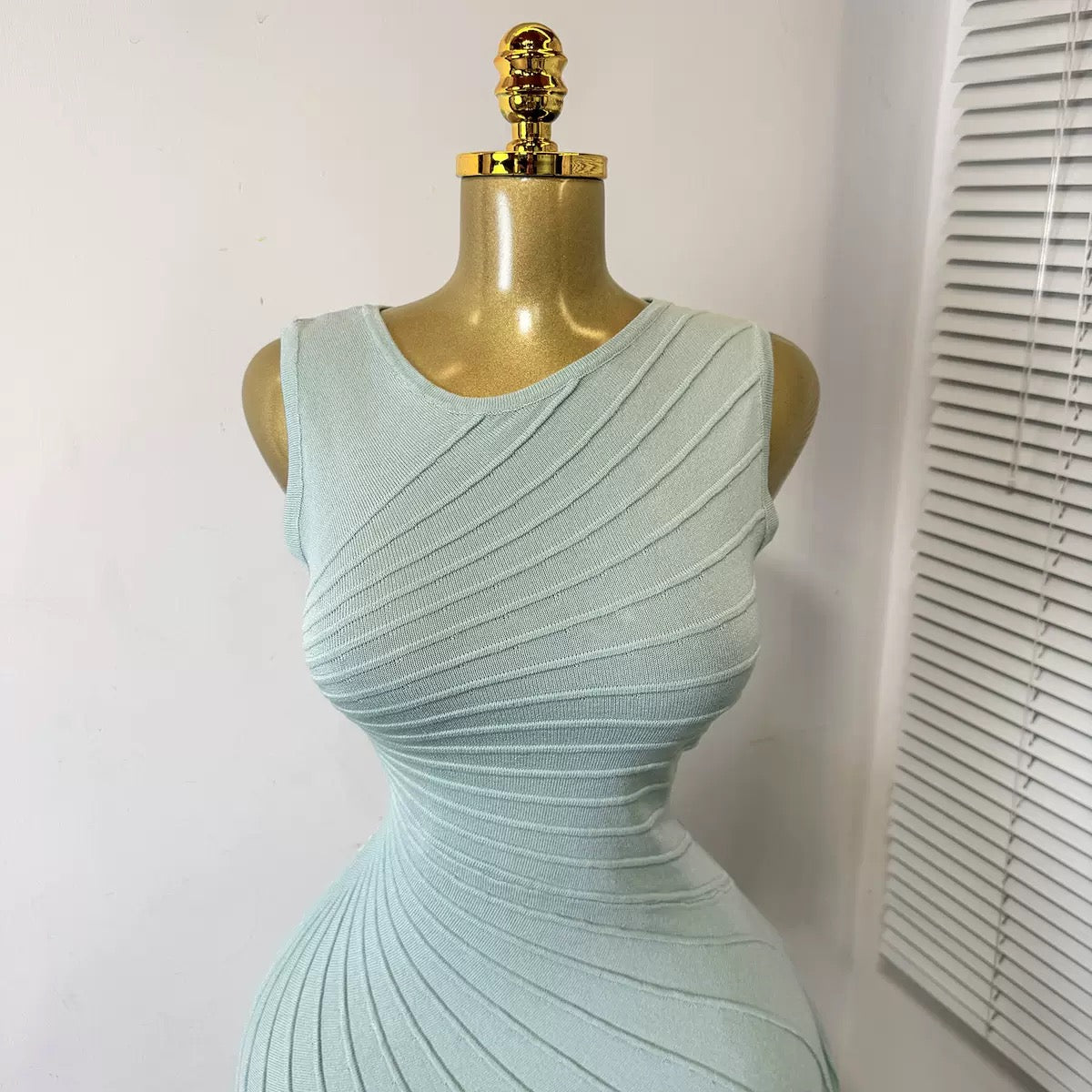 Pleated Midi Dress