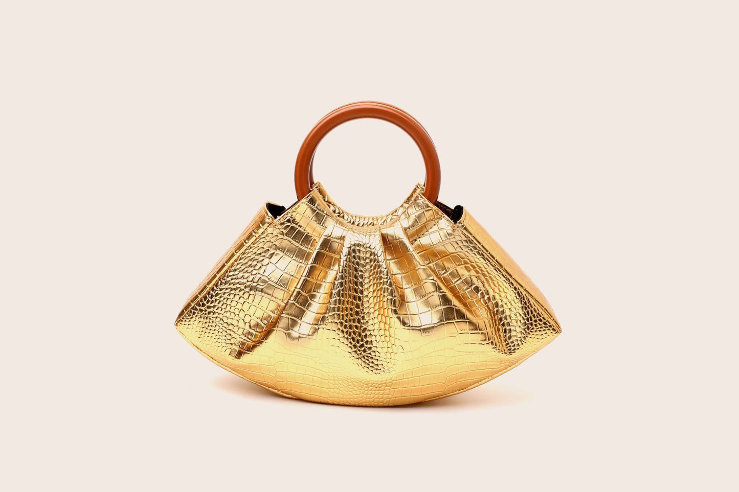 Wooden handle bag