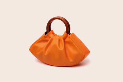 Wooden handle bag