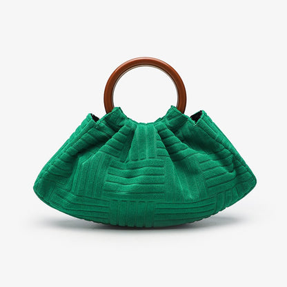 Wooden handle bag