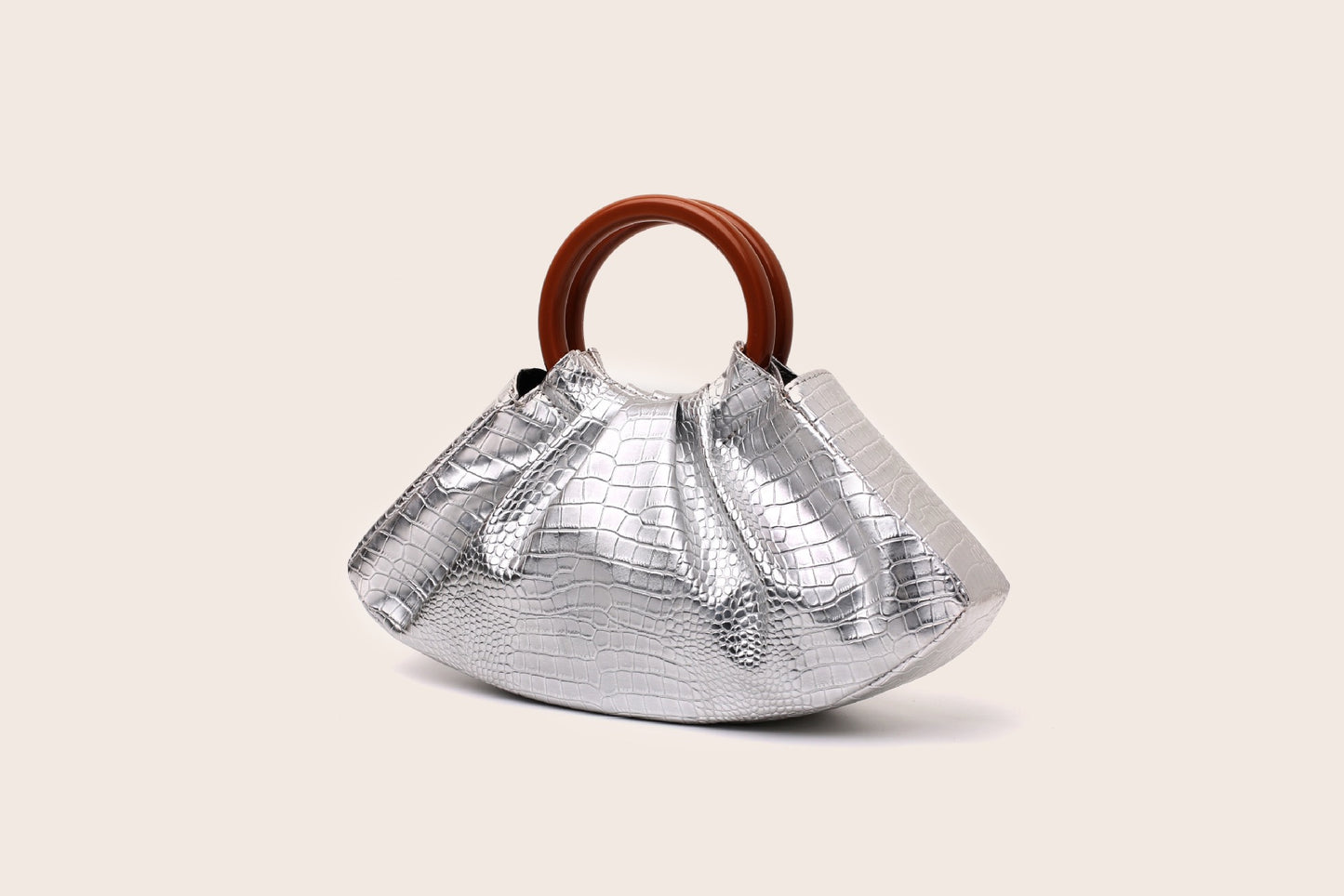 Wooden handle bag