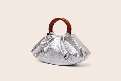 Wooden handle bag