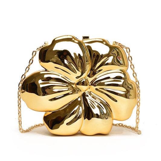 Flower clutch purse