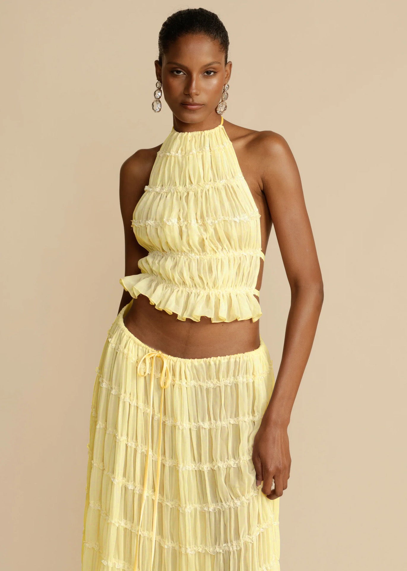 Satin chain lounge set