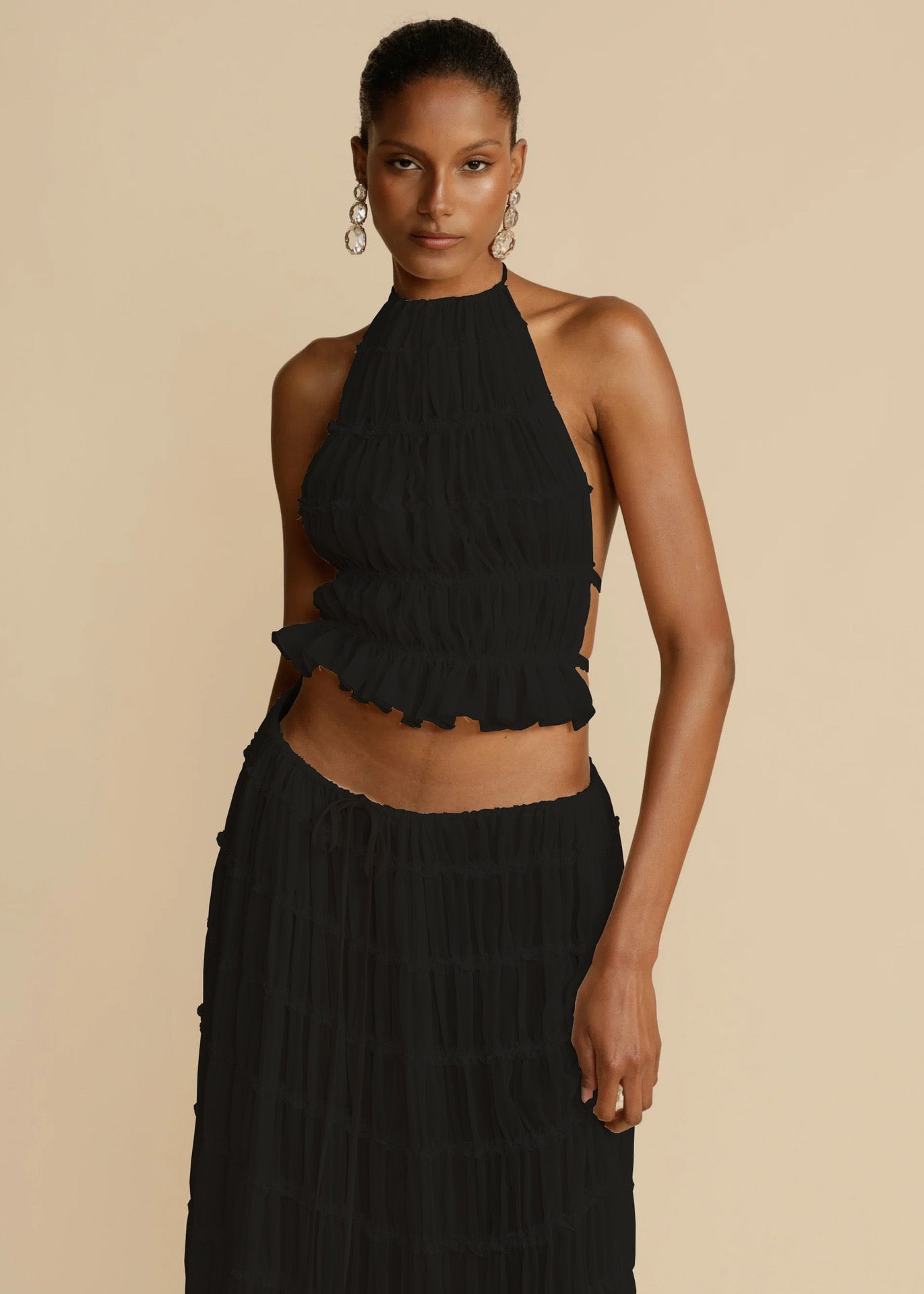 Satin chain lounge set