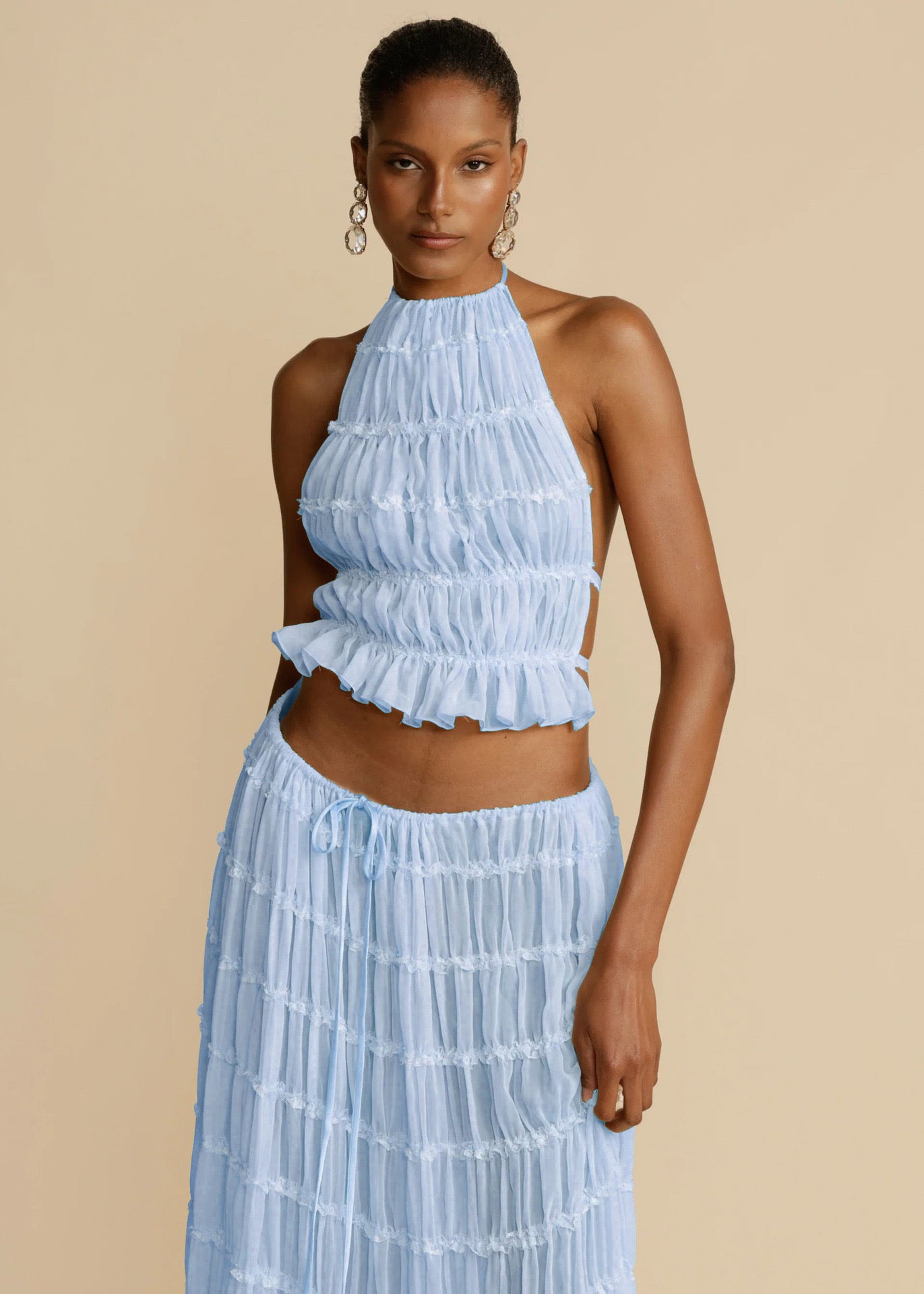 Satin chain lounge set