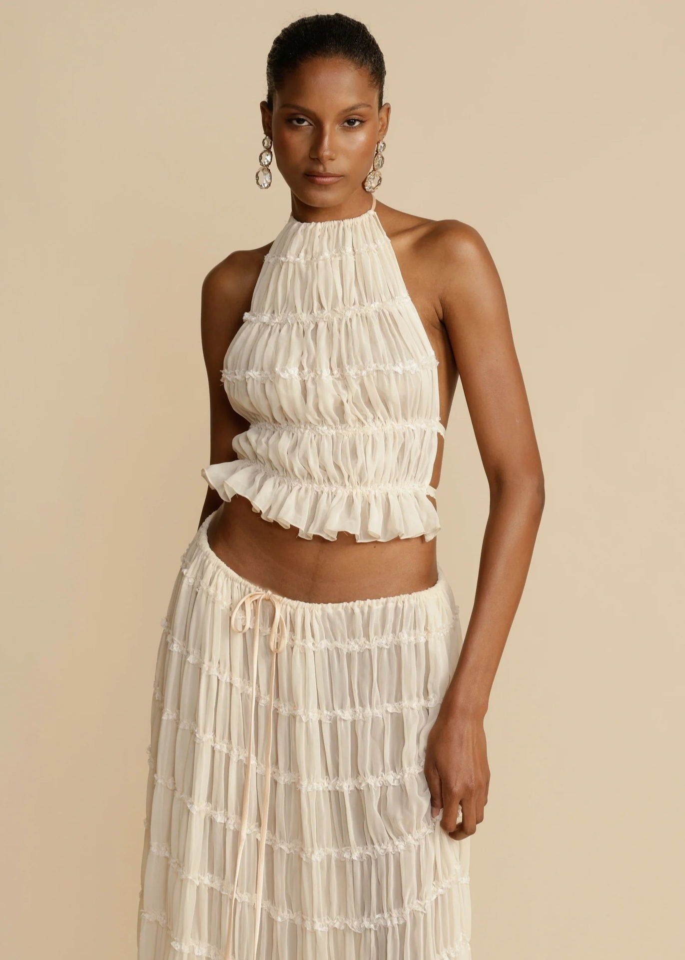 Satin chain lounge set