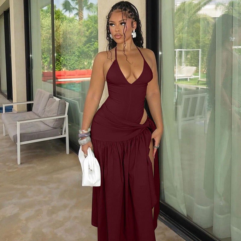 Sol cutout wrap dress