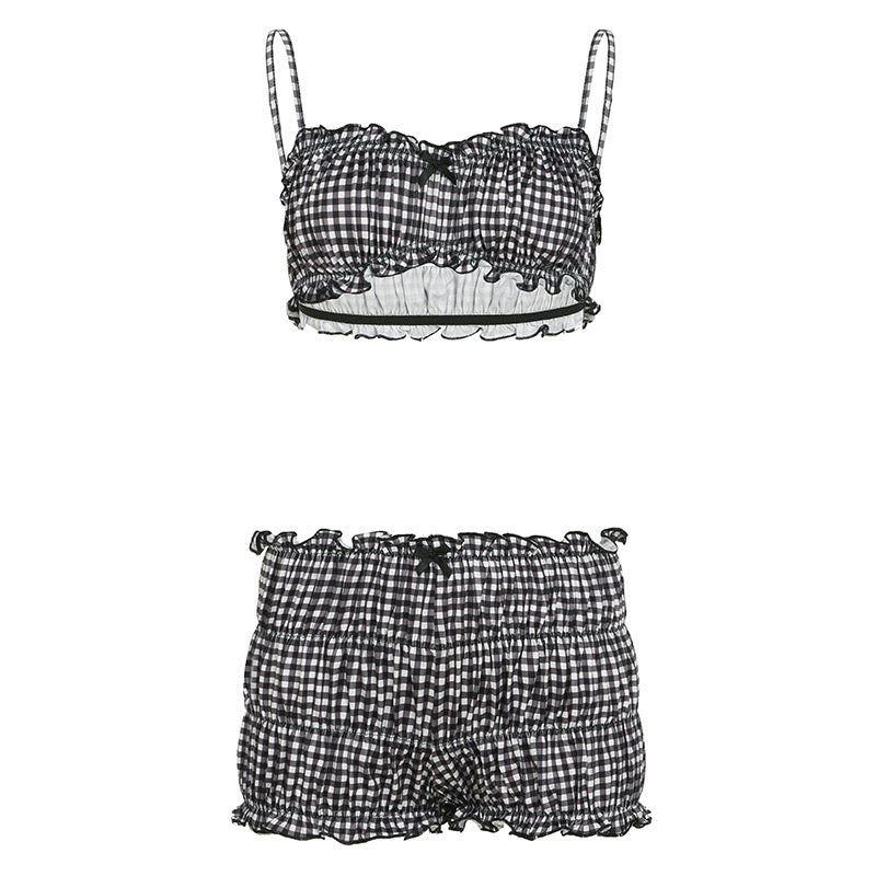 Gingham crush set