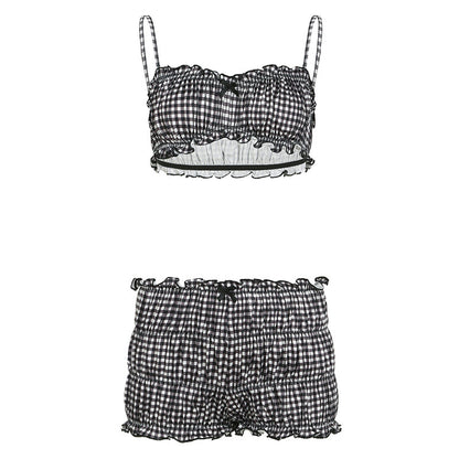 Gingham crush set