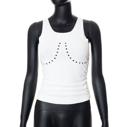 Pierced intentions tank top