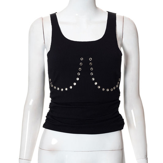 Pierced intentions tank top
