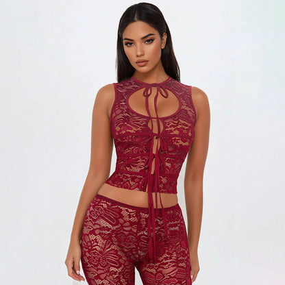 Noir siren lace set