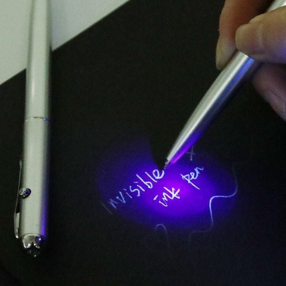 Invisible ink pen