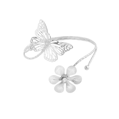 Butterfly and flower arm cuff