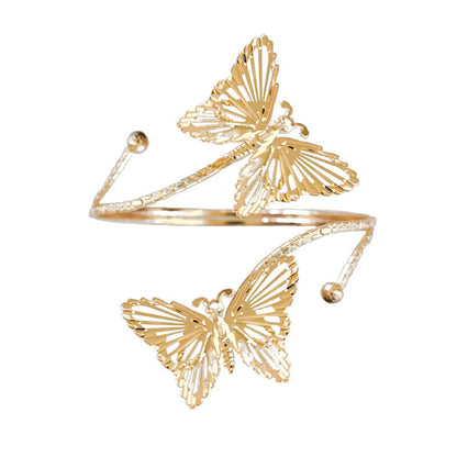 Butterfly and flower arm cuff