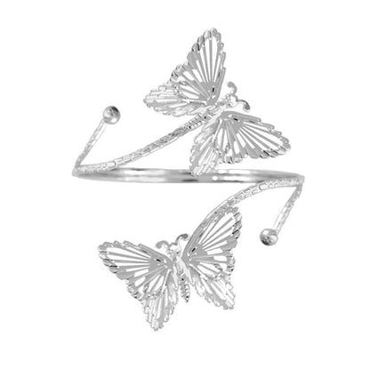 Butterfly and flower arm cuff