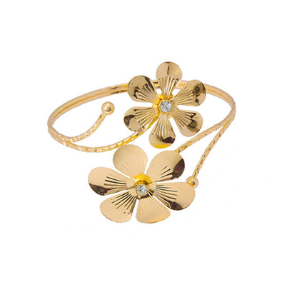 Butterfly and flower arm cuff