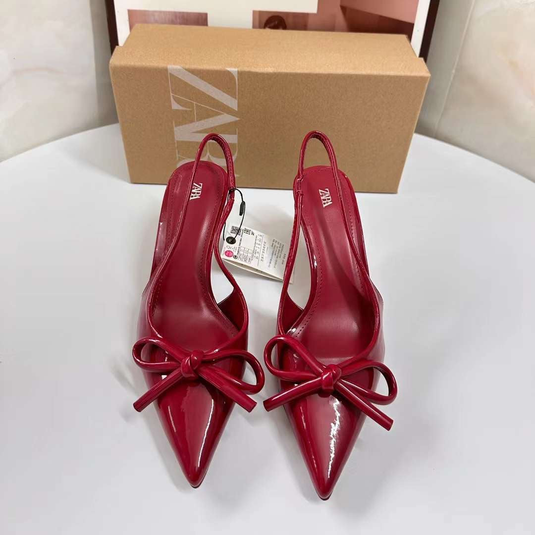 Wine kitten heels