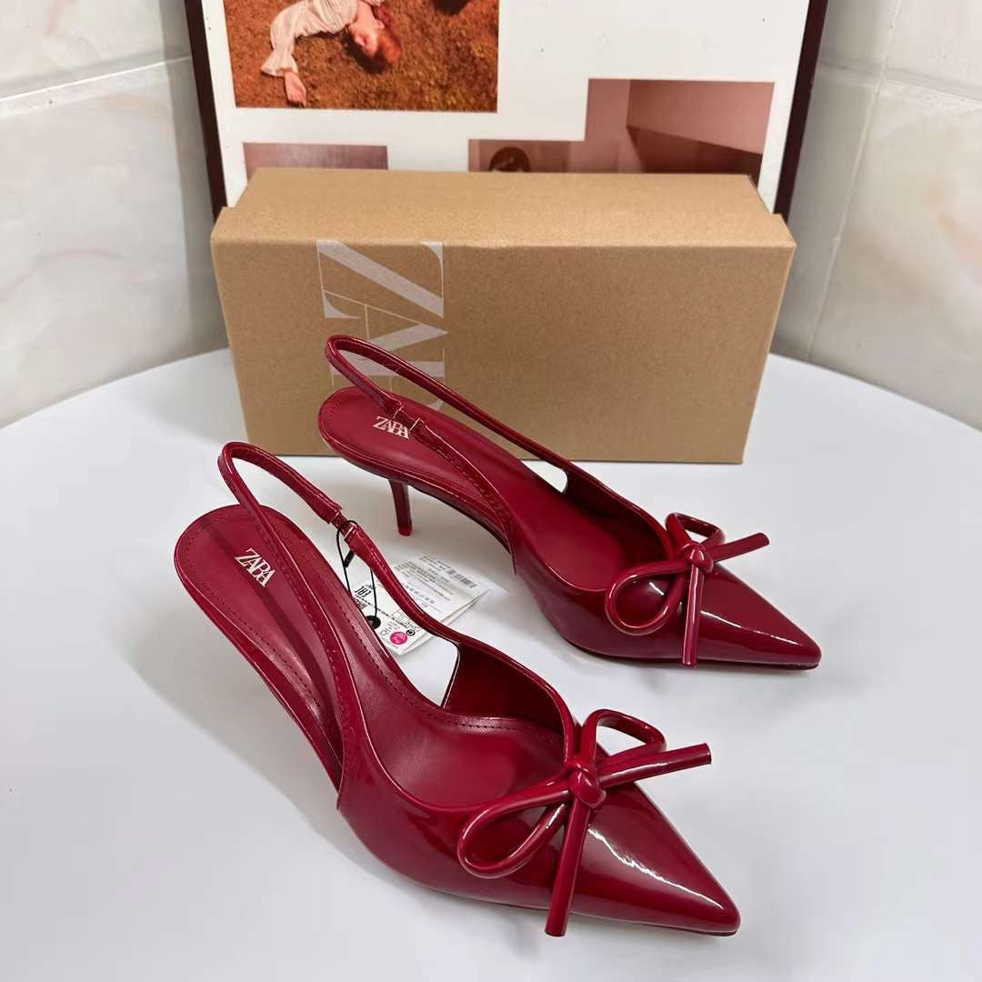 Wine kitten heels
