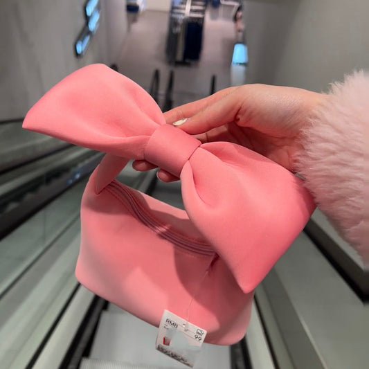 Cute cotton bow knot bag
