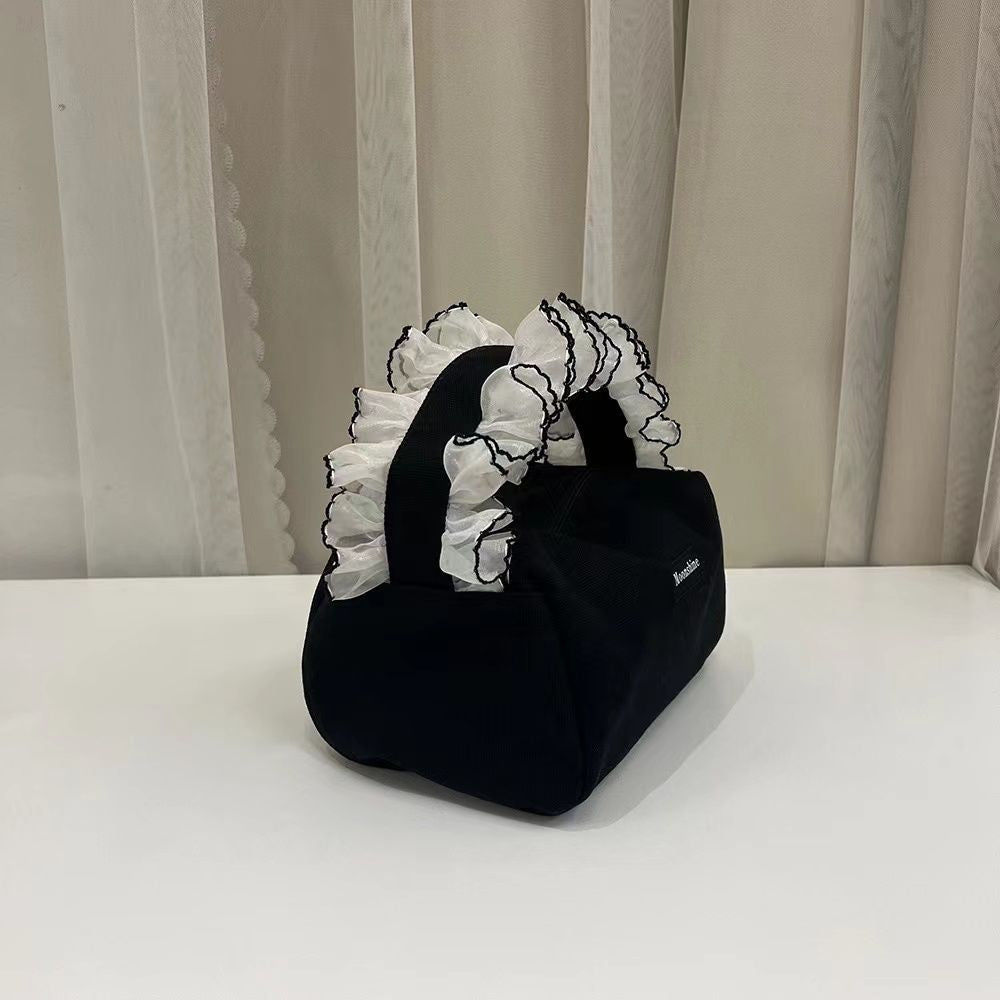 Lace handle bag