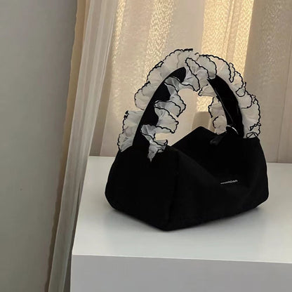 Lace handle bag
