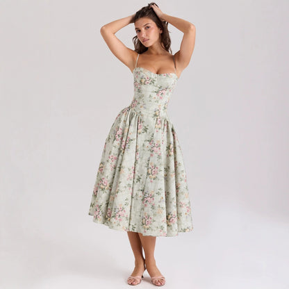 Floral muse midi gown