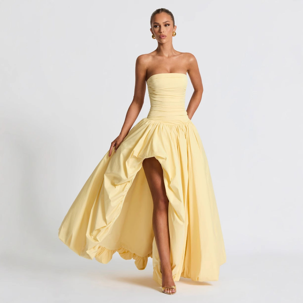 Lemon luxe bubble gown