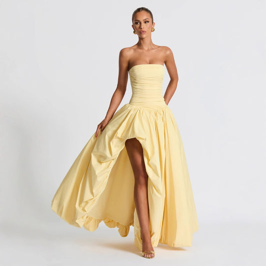 Lemon luxe bubble gown