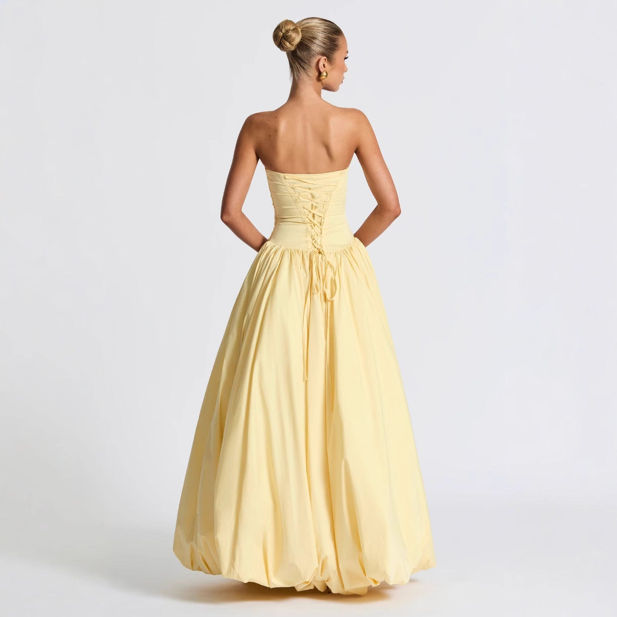 Lemon luxe bubble gown