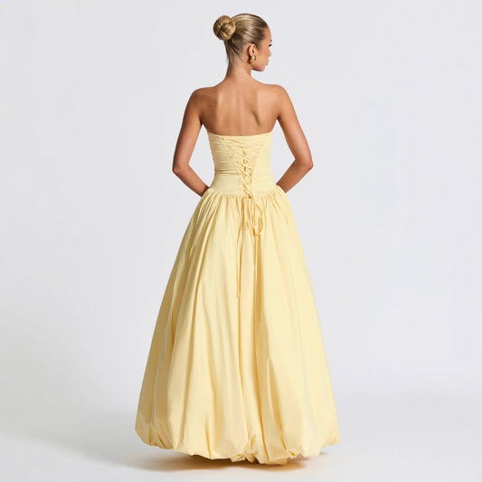 Lemon luxe bubble gown