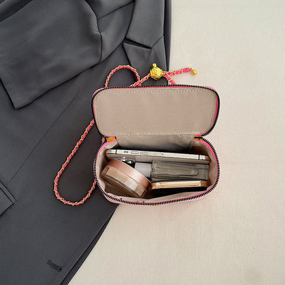 Denim box bag