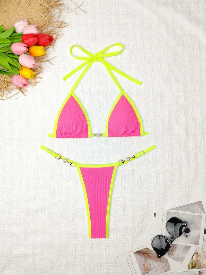 Neon Barbie Bikini