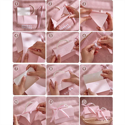 Cute pink mini gift bag