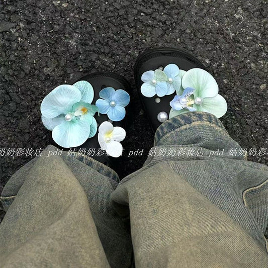 Orchid crocs