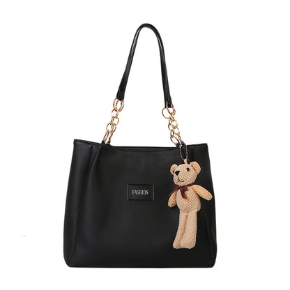 Teddy charm tote bag